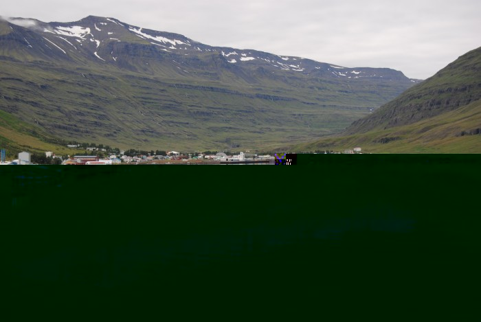 ankunft seydisfjördur 9:00