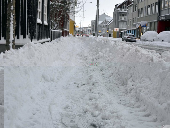 Bürgersteig in Reykjavik