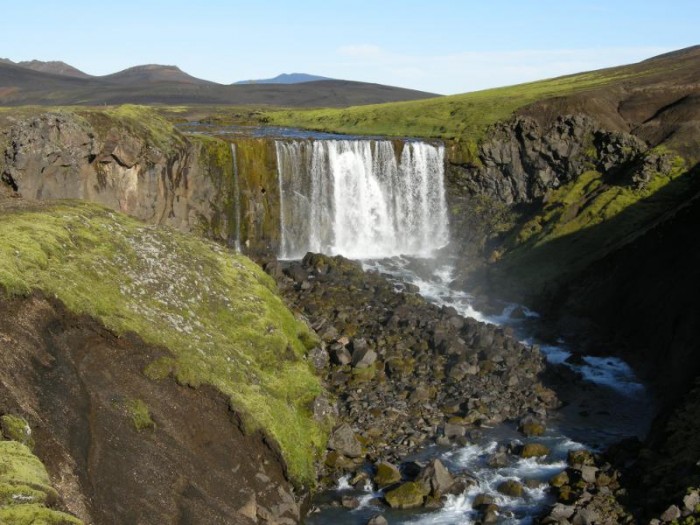 Wasserfall am Oberlauf des Markarfljót