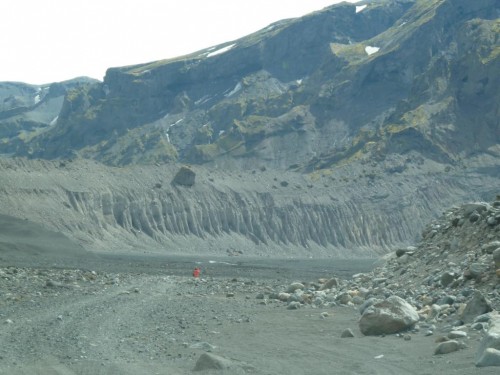 Blich von ehemaliger Furt - rechts hinten Gigjökull