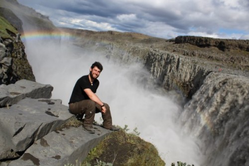 Kletterspaß am Dettifoss