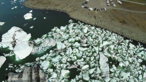 Jökulsárlón mit Parkplatz