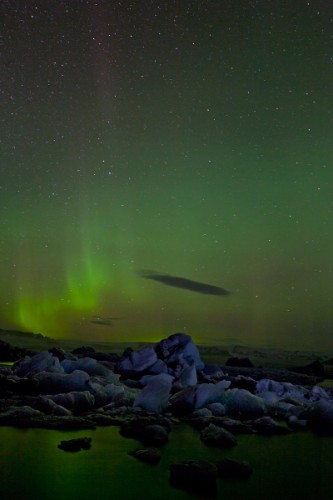 Nordlicht über dem Jökulsárlón 2