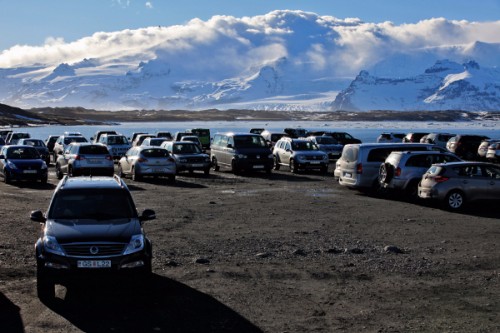 Parkplatz am Jökulsárlón