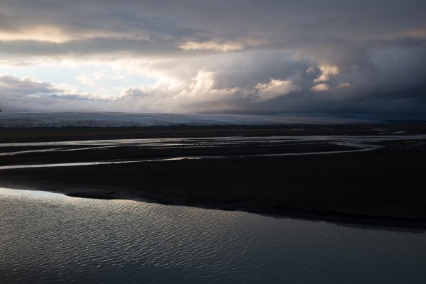 blick richtung norden, links pjorsarjoekull