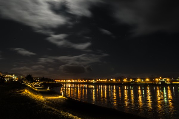 Blönduós bei Vollmond